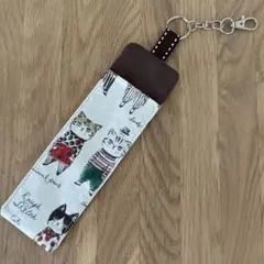 猫柄　ペンケース 吊り下げタイプ