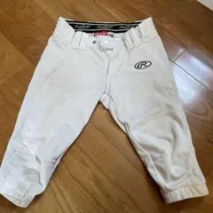 Rawlings ショートフィット 140 白色パンツ