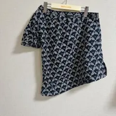 ANN TAYLOR テニスラケット柄シャツ XS