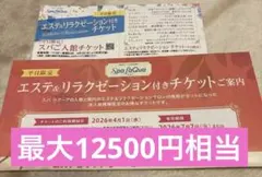 スパラクーア　入館チケット　エステ利用券付きのサムネイル