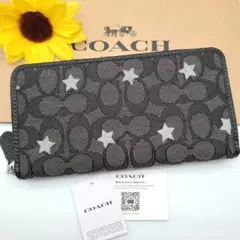 COACH 長財布 新品 ブラック 限定品 お札入れ 小銭入れ ユニセックス