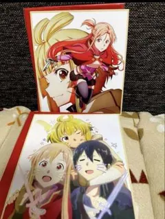 ソードアートオンライン　映画　特典　色紙　2枚