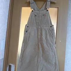 ベージュ コーデュロイ サロペット