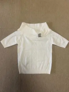 tocco closet ホワイト 半袖ニット ボートネックのサムネイル
