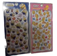 ミニオンズ トゥイーティー プチドロップステッカー 2点セット