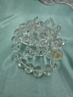 ライモナイトinクオーツ＆そしじポーチ＆替えゴム＆さざれ石セット(希望者限定)