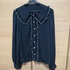 AnkRouge ロゴリボンブラウス