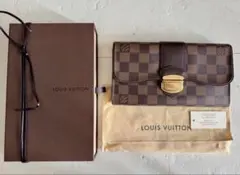 ルイヴィトン金具LV 長財布ダミエ ポルトフォイユ システィナ 長財布