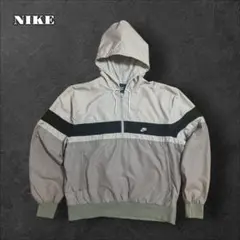 NIKEナイキ80sヴィンテージハーフジップナイロンパーカー紺タグツートンカラー