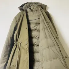 DEUXIEME CLASSE リバーシブル ダウン モッズコート カーキ