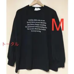 しまむら　anna ロゴプルオーバー　M中黒