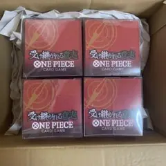 ワンピースカードゲーム 受け継がれる意志 4BOX ローダー付き テープ付き
