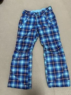 BURTON スノーボードパンツ キッズ　M 青系チェック