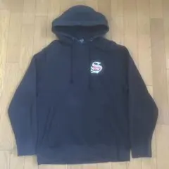【USA製】STUSSY ステューシー プルオーバー パーカー ロゴプリント Mのサムネイル