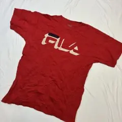 513] USA古着 FILA Tシャツ 半袖 赤 M フィラ 海外 輸入のサムネイル