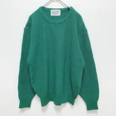 MUTE COLOR MODERATE|ローゲージニット セーター【M】グリーン