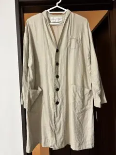 ベージュ ロングコート ボタン付き　bulle de savonのサムネイル