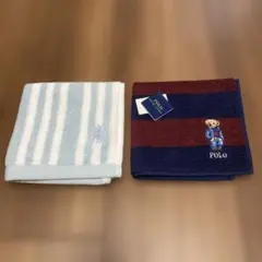 【新品】ラルフローレン ポロベア タオルハンカチ 2枚セットのサムネイル