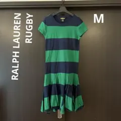 RALPH LAUREN RUGBY 半袖ワンピース　フレアスカート　Mのサムネイル