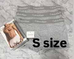 CALVIN KLEIN カルバンクライン★ボクサーパンツ 灰Sサイズ3枚セット