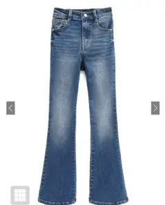 【新品未使用】GRL ハイウエストフレアデニムパンツ[cu498]