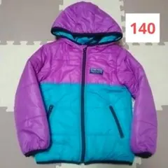 F.O.KIDS あったかアウター　中綿コート 140　 紫と青