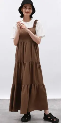 タグ付き未使用　ラコレ　カタフリルドビーワンピース　Mサイズ