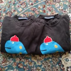 LITTLE BEAR CLUB 恐竜プリント Tシャツ 90 同サイズ2枚