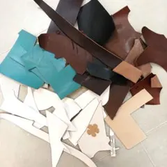 本革ハギレセット　434グラム