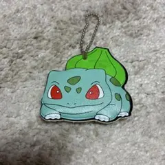 平成レトロ　当時品　ポケモン フシギダネ レザー調 キーホルダー
