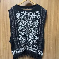 HARE 花柄ニットベスト