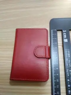 スマホカードケースshieldon本革レッド
