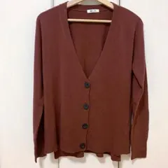 早い者勝ち❤️カーディガン　えんじ　フリーサイズ　SLYLANG 美品のサムネイル