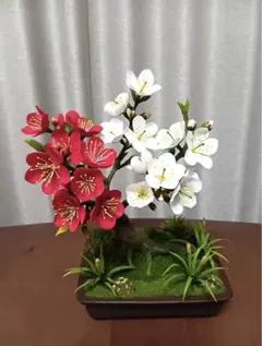 折り鶴盆栽【藤の花ミニ盆栽】No.7 - メルカリ