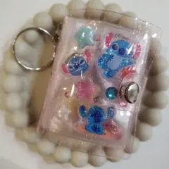 ミニシール帳 未完成品 シール おすそ分け スティッチ サンリオ キーホルダー