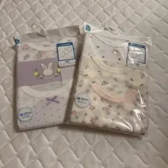 新品　ベビー肌着　夏用　70 ロンパース 女の子　2セット　6枚　花柄