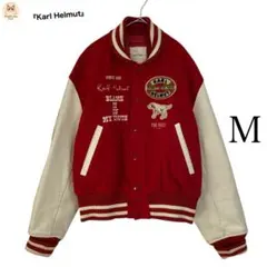 【日本製】『Karl Helmut』ヴィンテージ スタジャン　動物ワッペン　M
