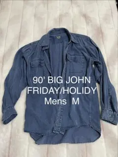 90's BIG JOHN ビッグジョン テンセル デニムシャツ Mのサムネイル