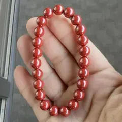 高純度朱砂ブレスレット天然石ブレスレット8mm
