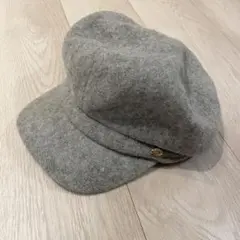 グレー ウール キャスケット 秋冬 ライトグレー 毛 LBC キャップ 帽子