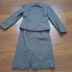 スーツ　秋冬　茶色　ジャケット　スカート　アスコット　ASCOT　セットアップ