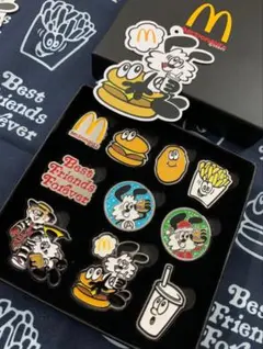 VERDY マクドナルド　ピンバッジセット 新品VERDY ヴェルディ マクドナルド コラボバッジセット 海外限定
