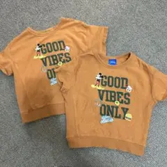90 100 お揃いTシャツ 2枚セット