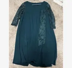 【即日発送】 緑 グリーン ドレス ワンピース レースドレス パーティドレス