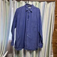 a.v.v ストライプシャツ Mサイズ 青