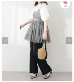 新品未使用★naturalcoutureナチュラルクチュールチュールキャミソールのサムネイル