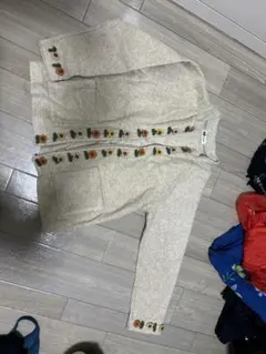 ベージュ花柄刺繍　アウター