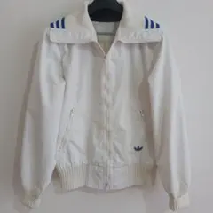70年代ヴィンテージ☆adidas☆トラックジャケット☆L☆ユニセックス☆青・白
