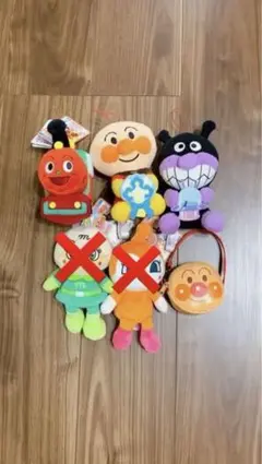 値下げ中 新品未使用 それいけアンパンマン ぬいぐるみ3点セット＋ポーチ