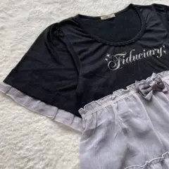 axes femme半袖 チュニック Tシャツ フリル リボン　Mのサムネイル